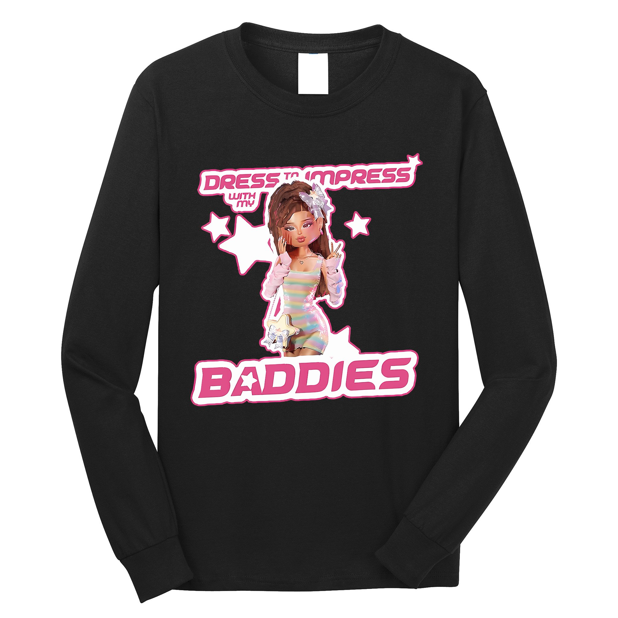 Play Dress To Impress With My Baddies Runway Diva Dti Robux Long Sleeve Shirt