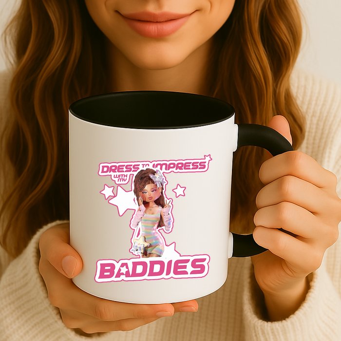 Play Dress To Impress With My Baddies Runway Diva Dti Robux Mug