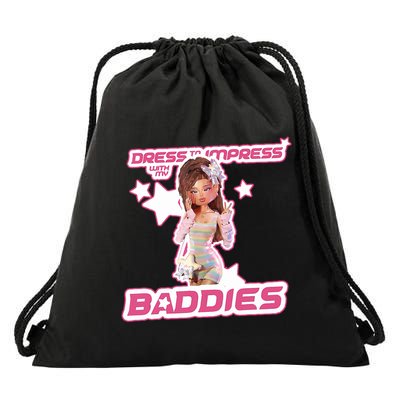 Play Dress To Impress With My Baddies Runway Diva Dti Robux Drawstring Bag