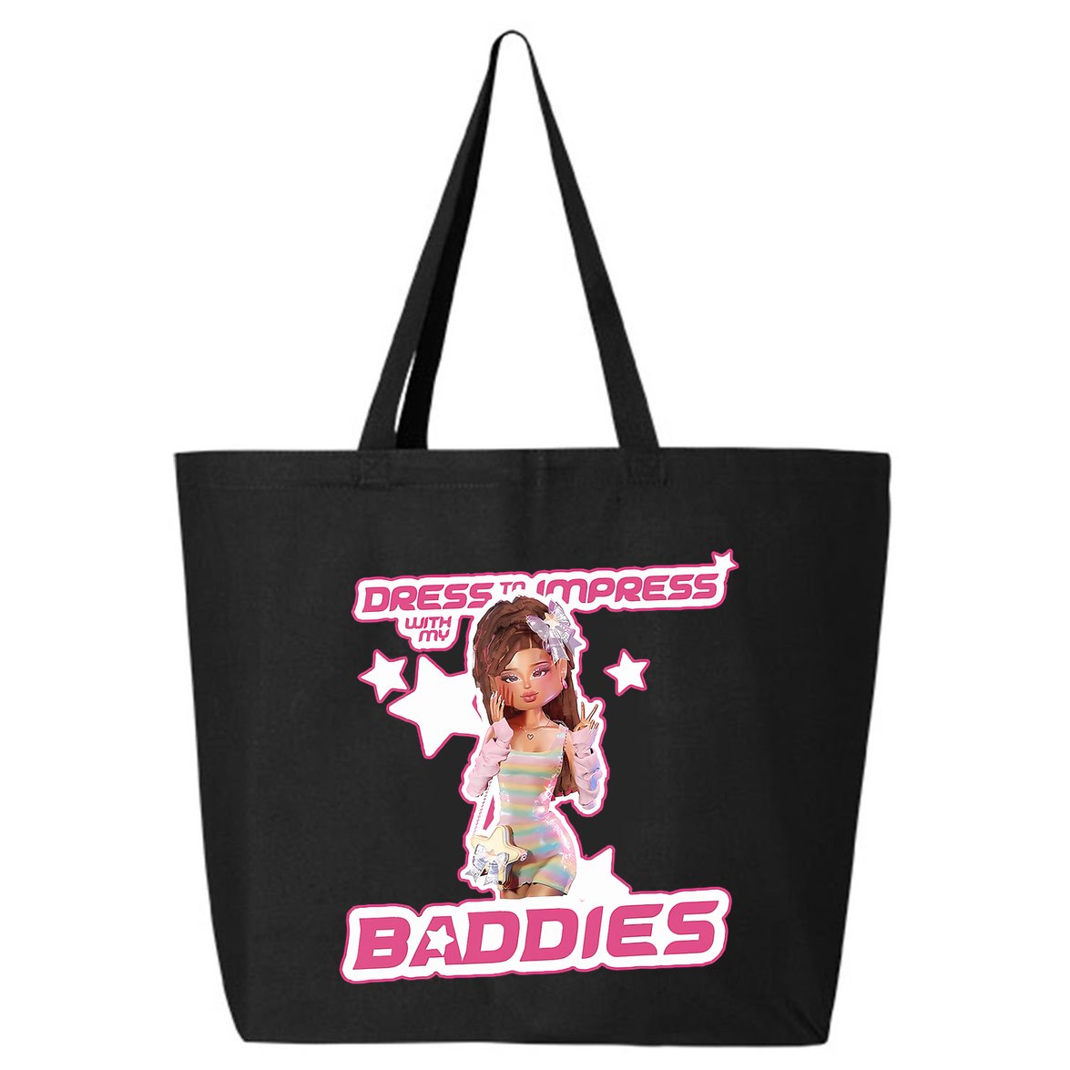 Play Dress To Impress With My Baddies Runway Diva Dti Robux 25L Jumbo Tote