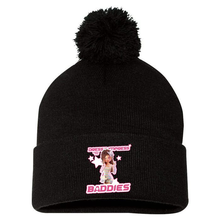 Play Dress To Impress With My Baddies Runway Diva Dti Robux Pom Pom 12in Knit Beanie