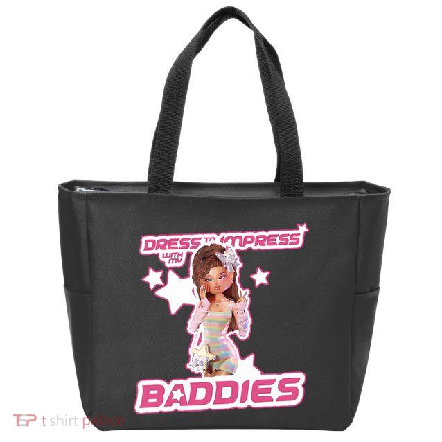 Play Dress To Impress With My Baddies Runway Diva Dti Robux Zip Tote Bag