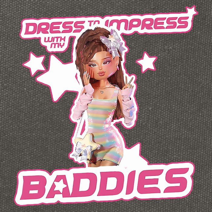 Play Dress To Impress With My Baddies Runway Diva Dti Robux Cotton Canvas Backpack