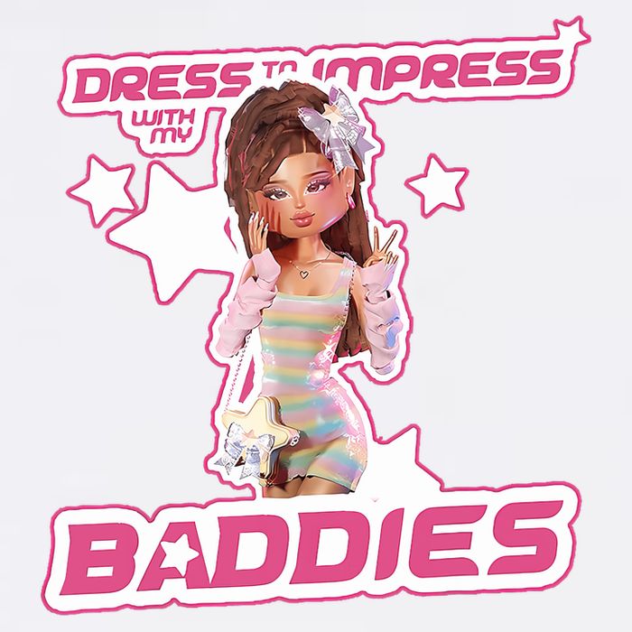 Play Dress To Impress With My Baddies Runway Diva Dti Robux Garment-Dyed Sweatshirt
