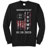 President Donald Trump Inauguration Day 2025 47th Usa Flag Sweatshirt