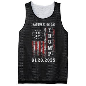 President Donald Trump Inauguration Day 2025 47th Usa Flag Mesh Reversible Basketball Jersey Tank