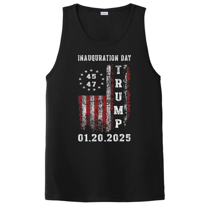 President Donald Trump Inauguration Day 2025 47th Usa Flag PosiCharge Competitor Tank