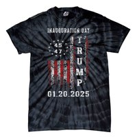 President Donald Trump Inauguration Day 2025 47th Usa Flag Tie-Dye T-Shirt