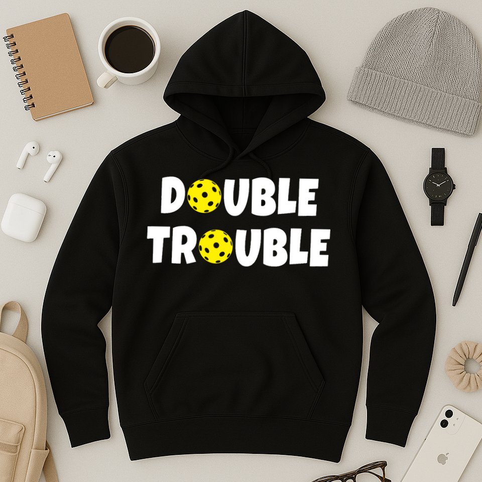 Pickleball Double Trouble Team Hoodie