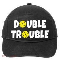 Pickleball Double Trouble Team 7-Panel Snapback Hat
