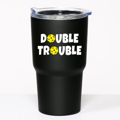 Pickleball Double Trouble Team Tumbler
