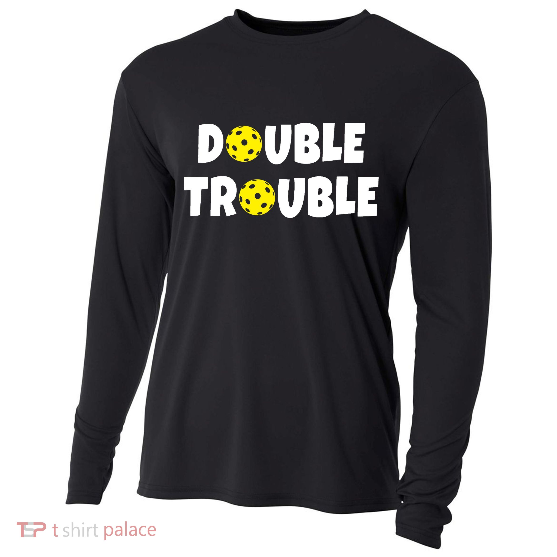 Pickleball Double Trouble Team Cooling Performance Long Sleeve Crew