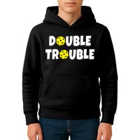 Pickleball Double Trouble Team Kids Hoodie