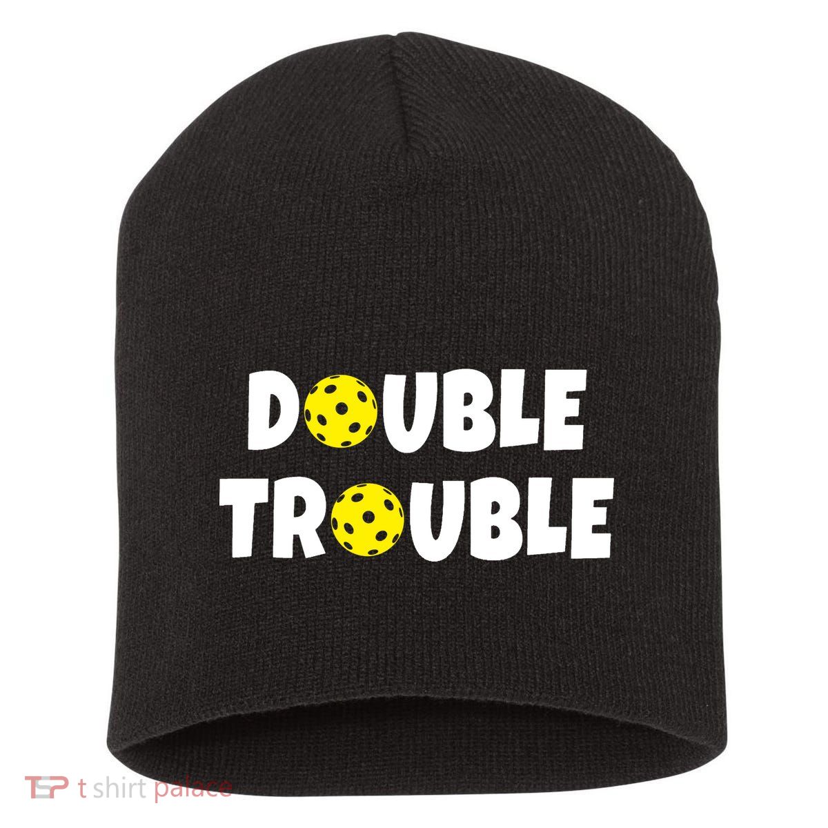 Pickleball Double Trouble Team Short Acrylic Beanie