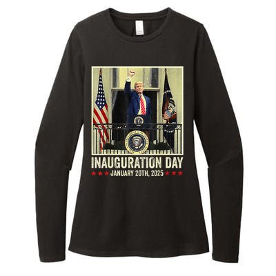 President Donald Trump Inauguration Day 2025 Memorabilia Womens CVC Long Sleeve Shirt