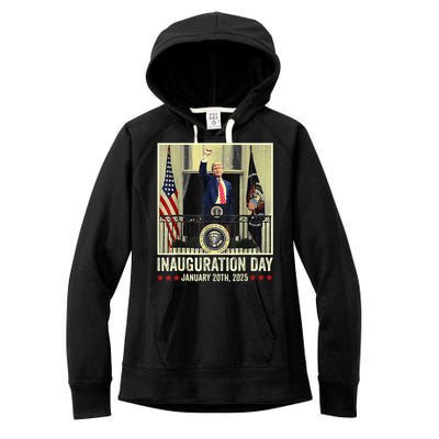 President Donald Trump Inauguration Day 2025 Memorabilia Women's Fleece Hoodie