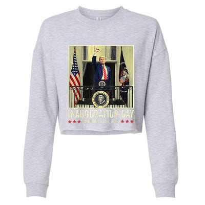 President Donald Trump Inauguration Day 2025 Memorabilia Cropped Pullover Crew