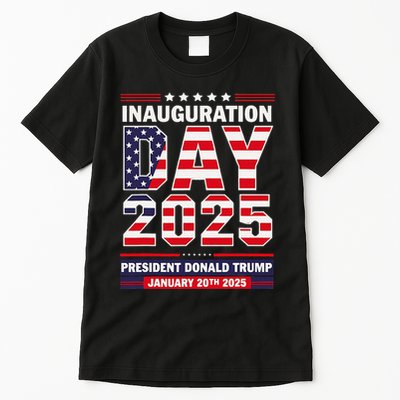 Patriotic Donald Trump Inauguration Day 2025 Usa Flag Design Tall T-Shirt