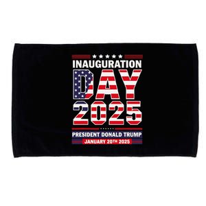 Patriotic Donald Trump Inauguration Day 2025 Usa Flag Design Microfiber Hand Towel