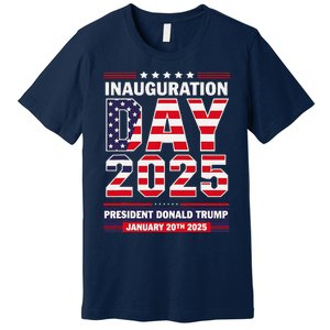 Patriotic Donald Trump Inauguration Day 2025 Usa Flag Design Premium T-Shirt