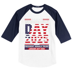 Patriotic Donald Trump Inauguration Day 2025 Usa Flag Design Baseball Sleeve Shirt