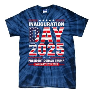 Patriotic Donald Trump Inauguration Day 2025 Usa Flag Design Tie-Dye T-Shirt