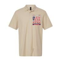 Patriotic Donald Trump Inauguration Day 2025 Usa Flag Design Softstyle Adult Sport Polo