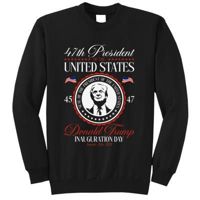 President Donald Trump Inauguration 2025 Memorabilia Blue Sweatshirt