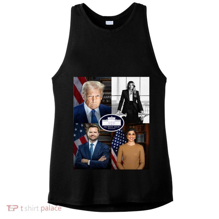 President Donald Trump White House Administration Portraits 2025 Ladies PosiCharge Tri-Blend Wicking Tank