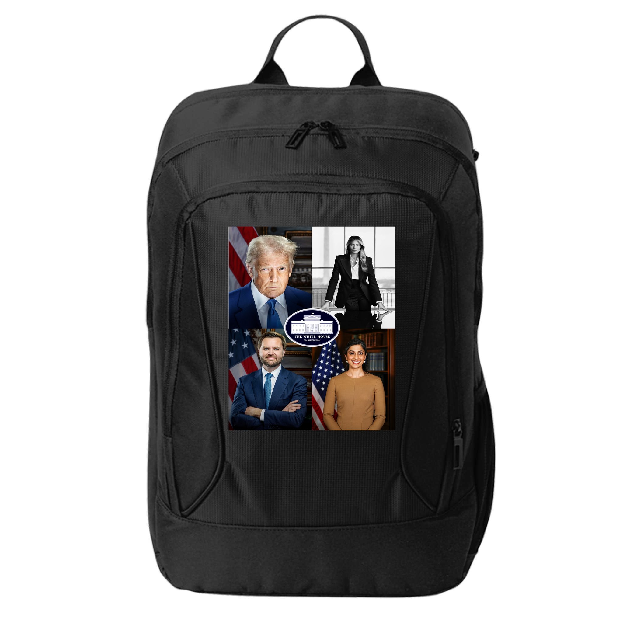 President Donald Trump White House Administration Portraits 2025 City Backpack