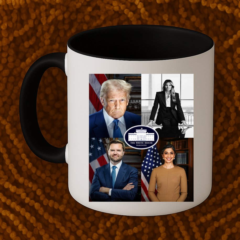 President Donald Trump White House Administration Portraits 2025 Mug