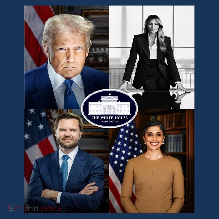 President Donald Trump White House Administration Portraits 2025 Tall T-Shirt
