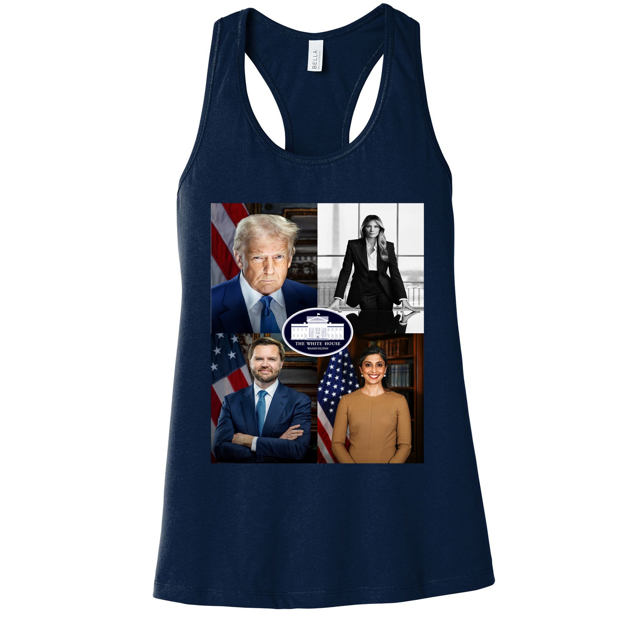 President Donald Trump White House Administration Portraits 2025 Womens Tank Top