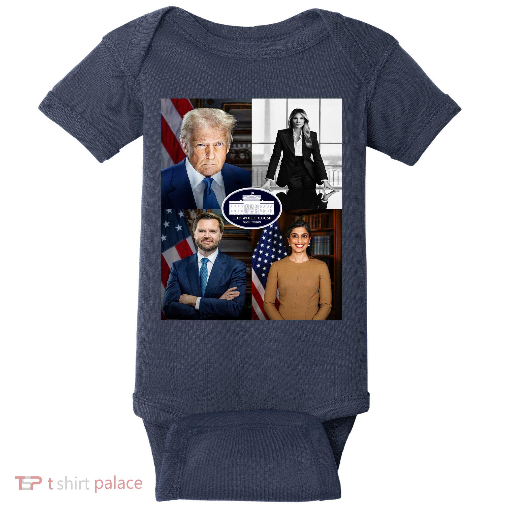 President Donald Trump White House Administration Portraits 2025 Baby Bodysuit