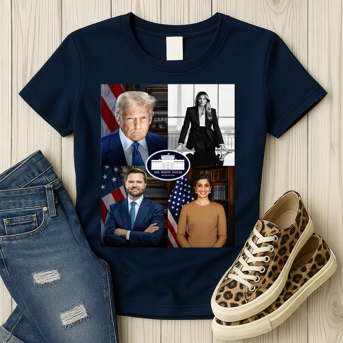 President Donald Trump White House Administration Portraits 2025 Womens T-Shirt