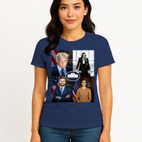 President Donald Trump White House Administration Portraits 2025 Womens T-Shirt