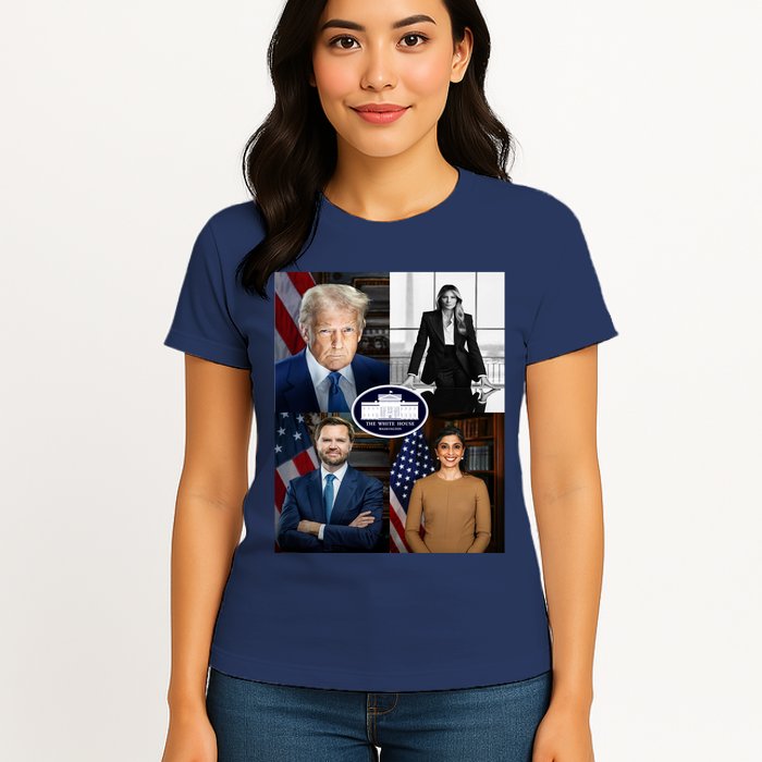 President Donald Trump White House Administration Portraits 2025 Womens T-Shirt