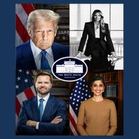 President Donald Trump White House Administration Portraits 2025 Womens T-Shirt