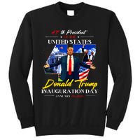 President Donald Trump Inauguration Day 2025 47th Usa Flag Sweatshirt