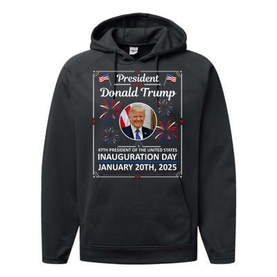 President Donald Trump Inauguration Day 2025 Memorabilia Performance Fleece Hoodie