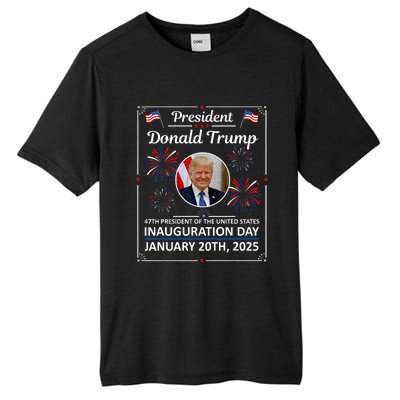 President Donald Trump Inauguration Day 2025 Memorabilia Tall Fusion ChromaSoft Performance T-Shirt