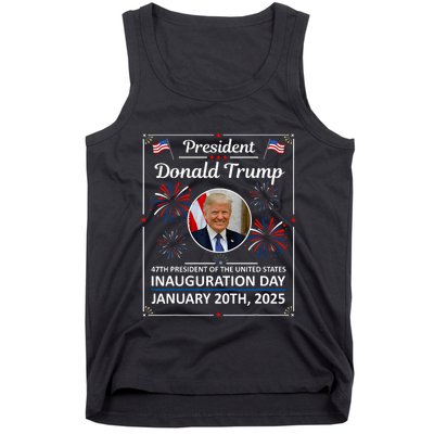 President Donald Trump Inauguration Day 2025 Memorabilia Tank Top