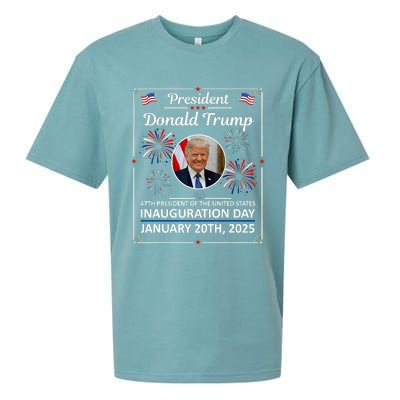 President Donald Trump Inauguration Day 2025 Memorabilia Sueded Cloud Jersey T-Shirt