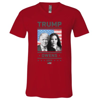 President Donald Trump And Vice President Candace Owens 2024 V-Neck T-Shirt