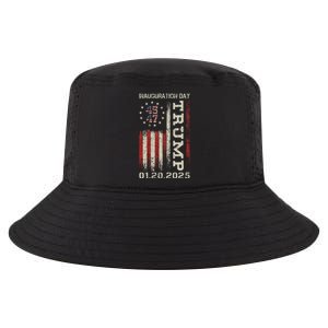 President Donald Trump Inauguration Day 2025 Usa Flag Gift Cool Comfort Performance Bucket Hat