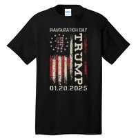 President Donald Trump Inauguration Day 2025 Usa Flag Gift Tall T-Shirt