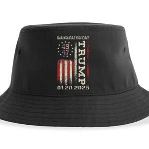 President Donald Trump Inauguration Day 2025 Usa Flag Gift Sustainable Bucket Hat