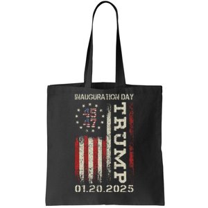 President Donald Trump Inauguration Day 2025 Usa Flag Gift Tote Bag