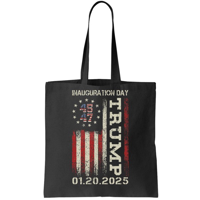 President Donald Trump Inauguration Day 2025 Usa Flag Gift Tote Bag