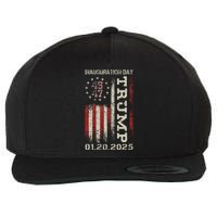 President Donald Trump Inauguration Day 2025 Usa Flag Gift Wool Snapback Cap